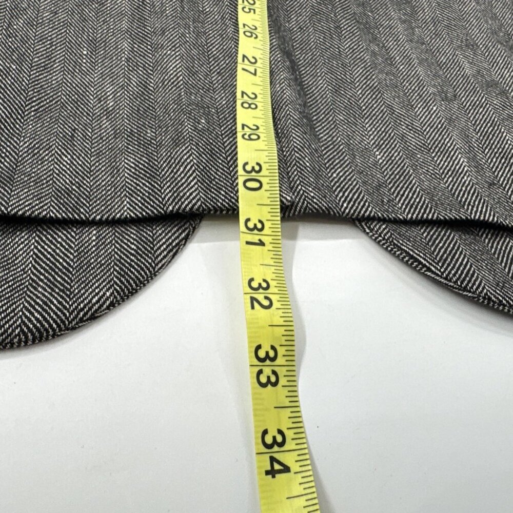 Banana Republic Wool Linen Blazer Mens 46 Tailored Slim Gray Suit Coat $400 NEW - Picture 8 of 14